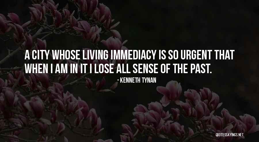 Living In Past Quotes By Kenneth Tynan