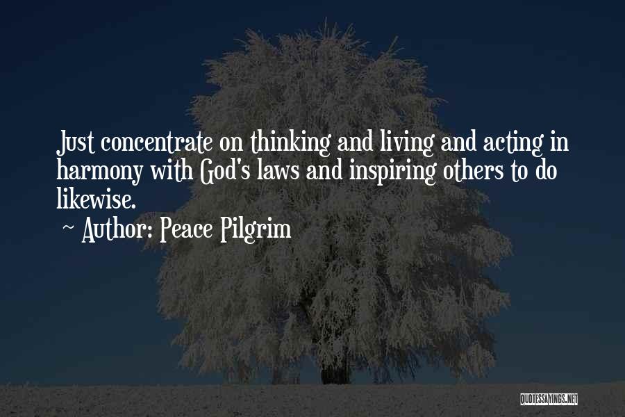 Living In Peace And Harmony Quotes By Peace Pilgrim