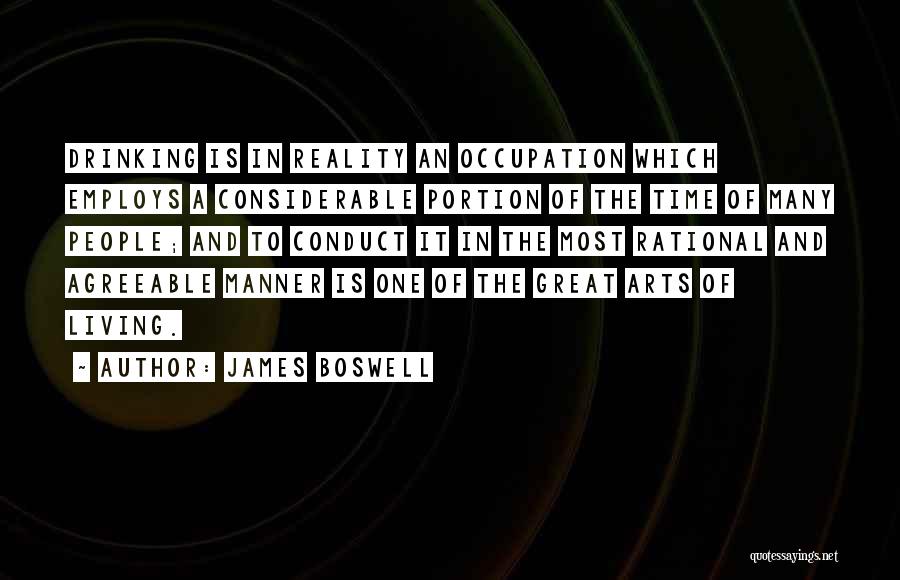 Living In Reality Quotes By James Boswell