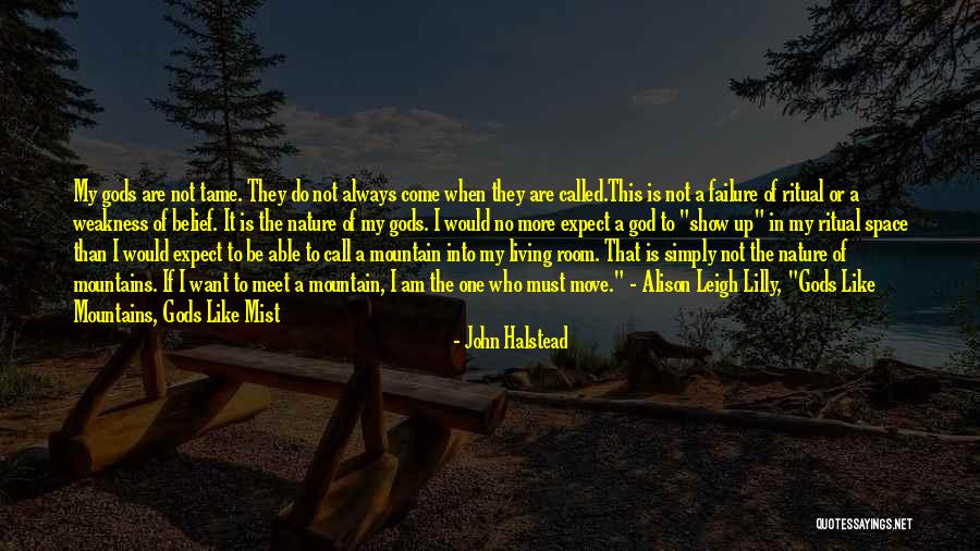 Living In The Mountains Quotes By John Halstead