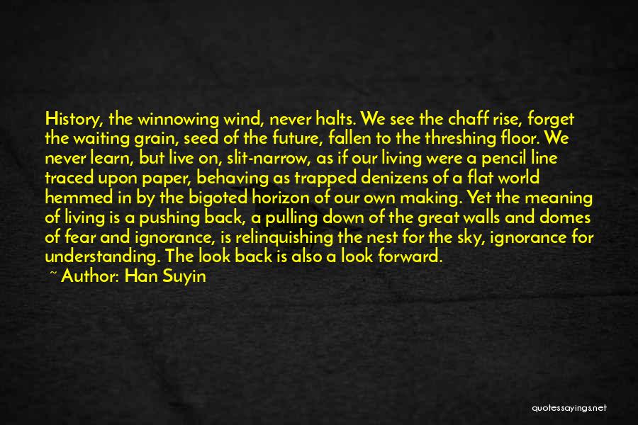 Living In The Past And Future Quotes By Han Suyin