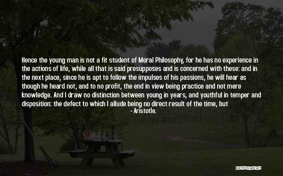 Living Life And Being Young Quotes By Aristotle.