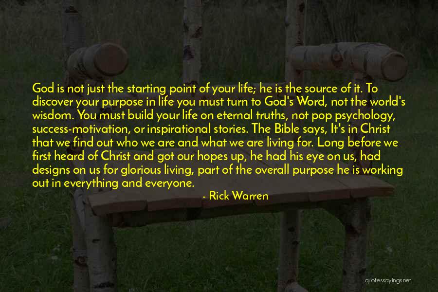 Living Life In The Bible Quotes By Rick Warren