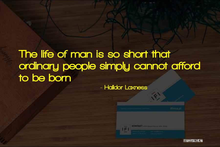 Living Life Simply Quotes By Halldor Laxness