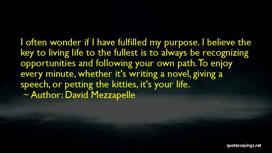 Living Life The Fullest Quotes By David Mezzapelle