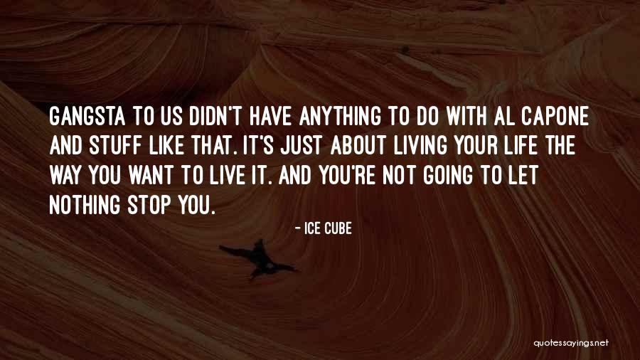 Living Life The Way You Want Quotes By Ice Cube