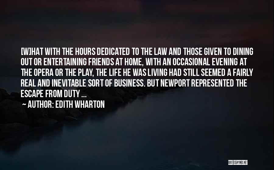 Living Life With Friends Quotes By Edith Wharton