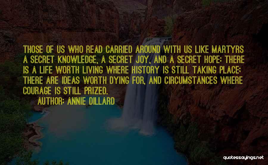 Living Life With Joy Quotes By Annie Dillard
