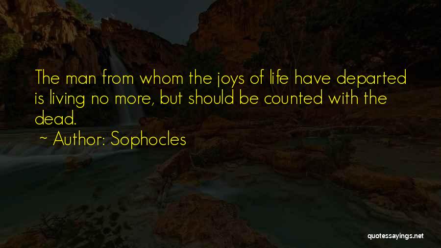 Living Life With Joy Quotes By Sophocles