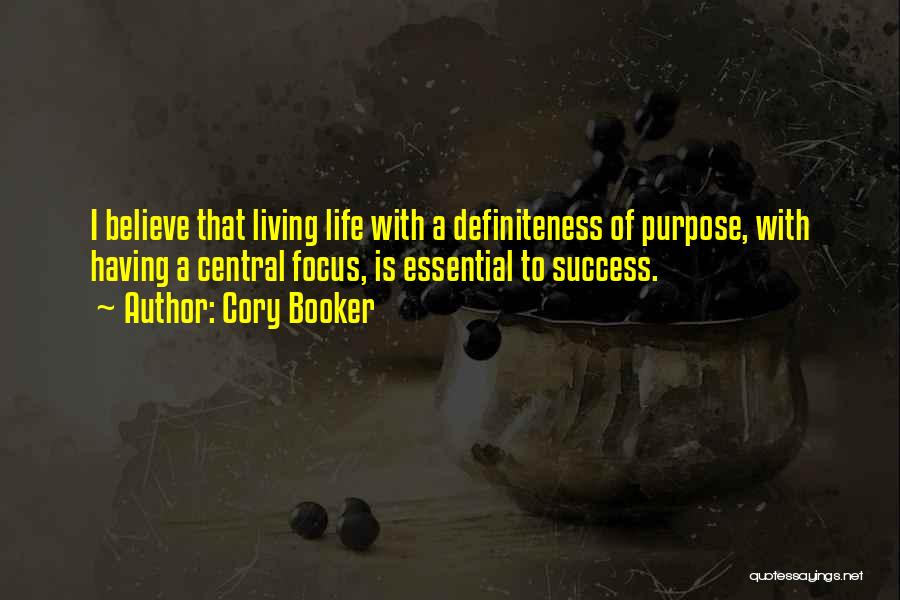 Living Life With Purpose Quotes By Cory Booker