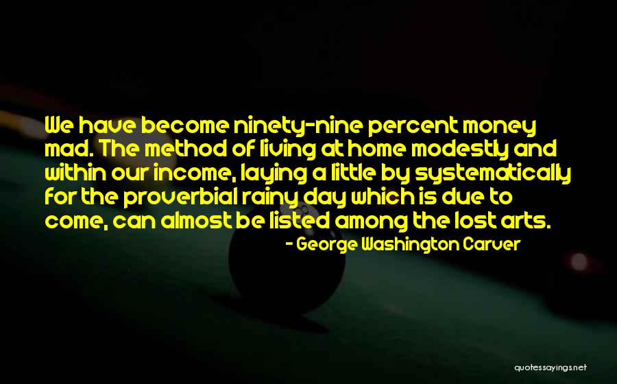 Living Modestly Quotes By George Washington Carver