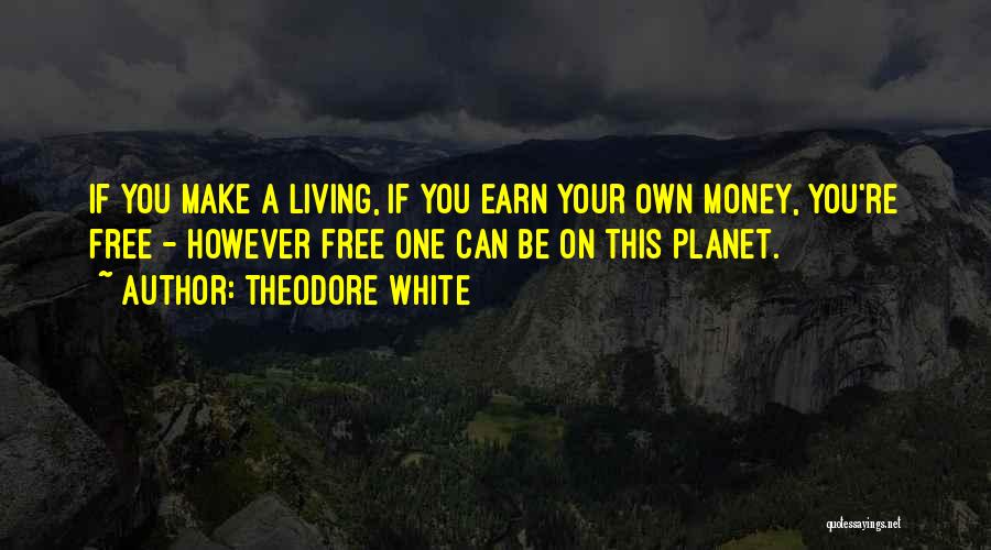 Living On Your Own Quotes By Theodore White