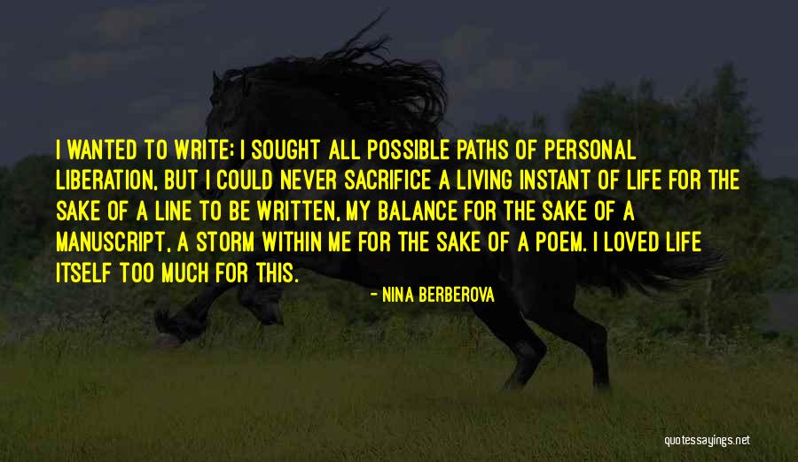 Living Sacrifice Quotes By Nina Berberova Living Sacrifice Quotes By Nina Berberova