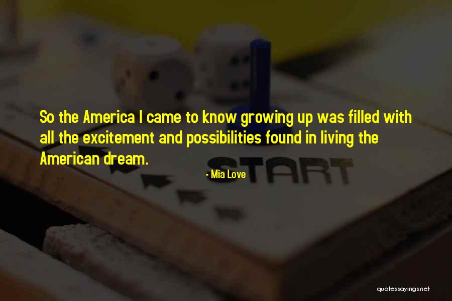 Living The American Dream Quotes By Mia Love