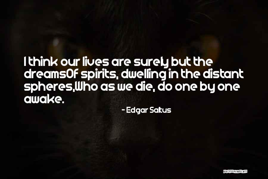 Living The Dream Life Quotes By Edgar Saltus