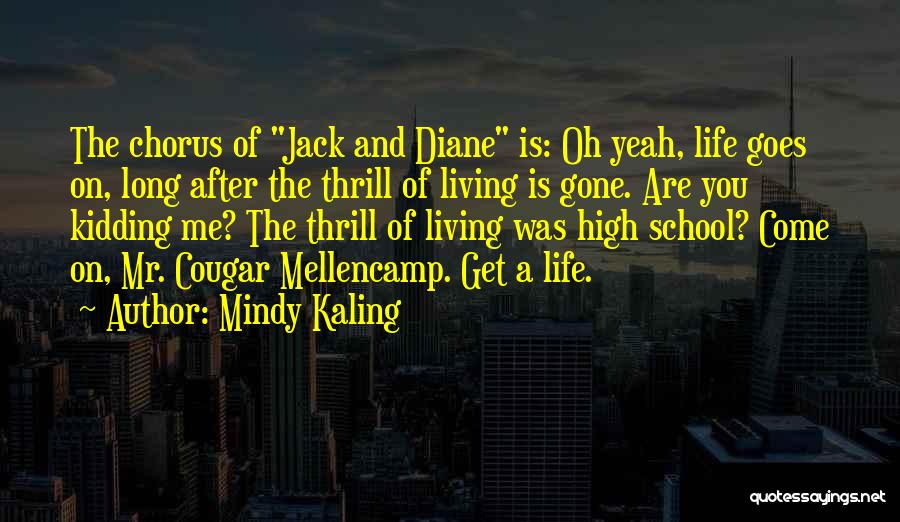 Living The High Life Quotes By Mindy Kaling