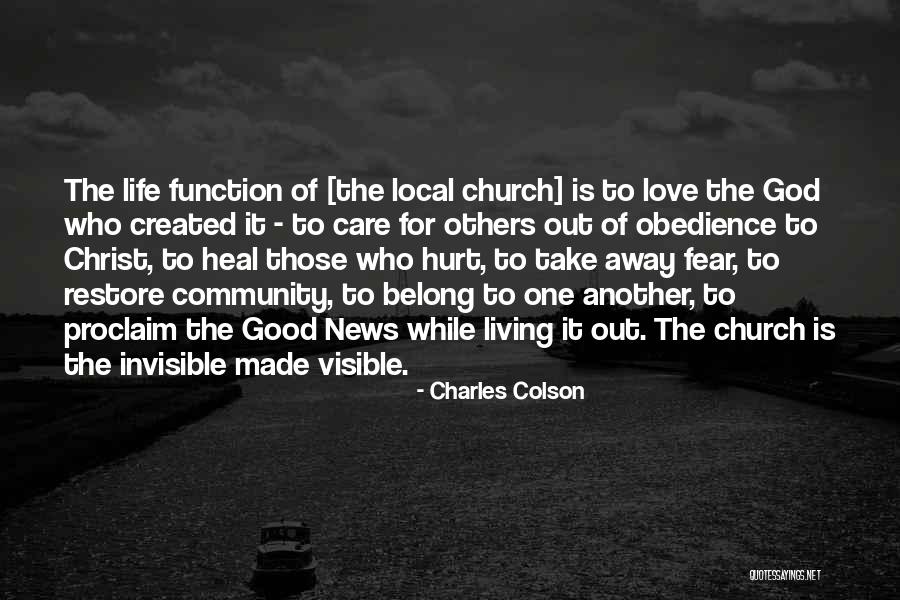 Living This Life With No Fear Quotes By Charles Colson Living This Life With No Fear Quotes By Charles Colson