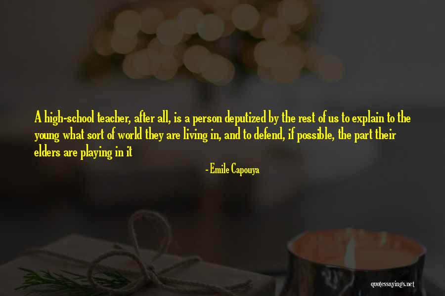 Living To Please Others Quotes By Emile Capouya