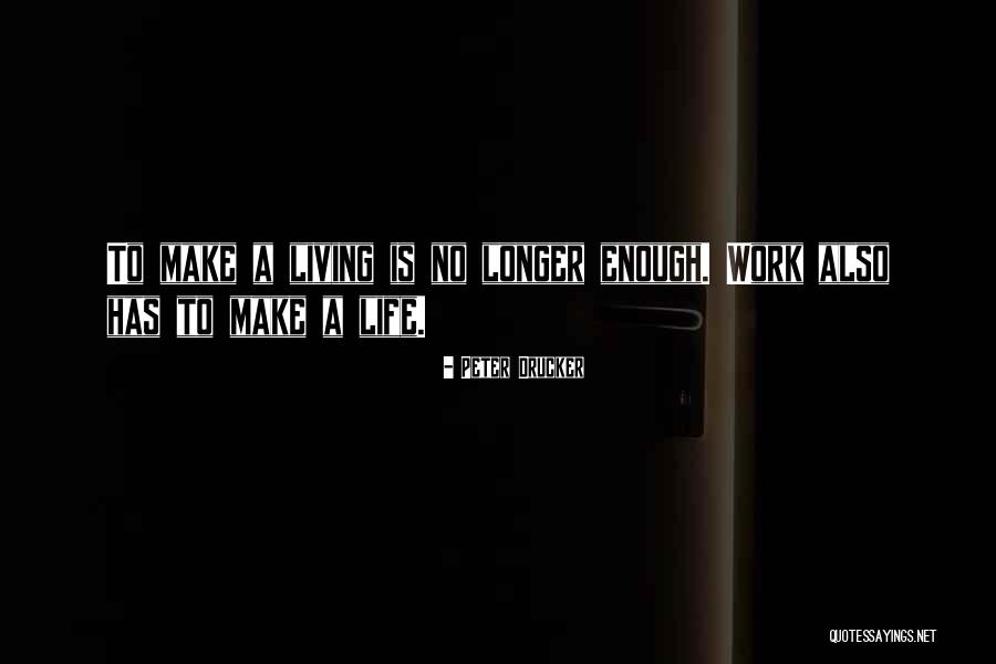 Living To Work Quotes By Peter Drucker Living To Work Quotes By Peter Drucker