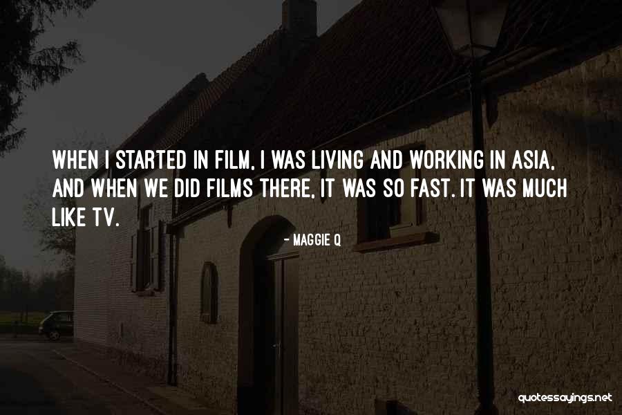 Living Too Fast Quotes By Maggie Q Living Too Fast Quotes By Maggie Q
