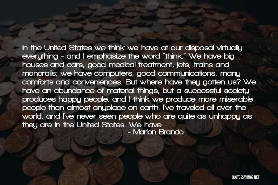 Living Unhappy Quotes By Marlon Brando Living Unhappy Quotes By Marlon Brando