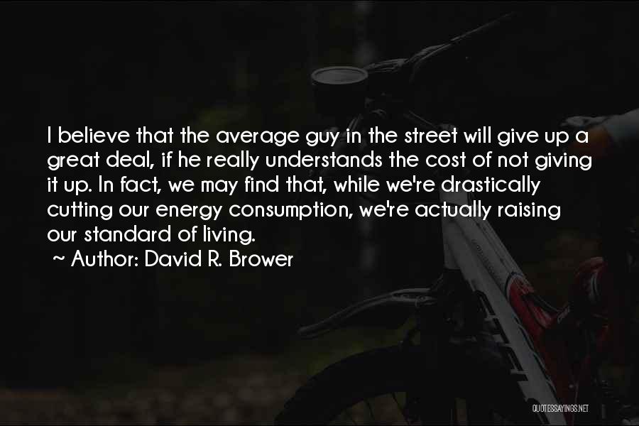 Living Up The Street Quotes By David R. Brower