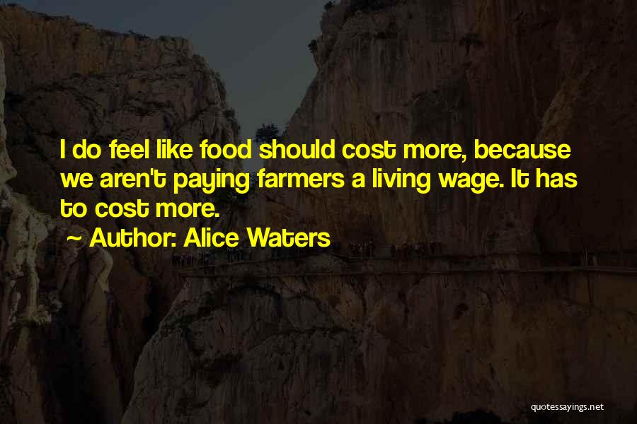 Living Wage Quotes By Alice Waters