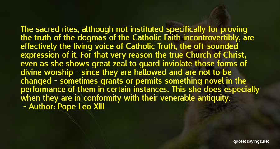 Living With Faith Quotes By Pope Leo XIII