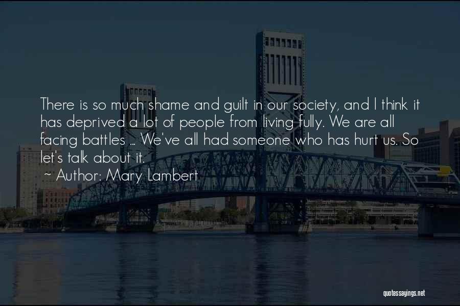 Living With Guilt And Shame Quotes By Mary Lambert