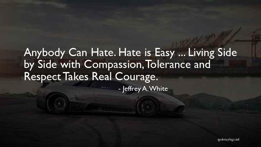 Living With Hate Quotes By Jeffrey A. White Living With Hate Quotes By Jeffrey A. White