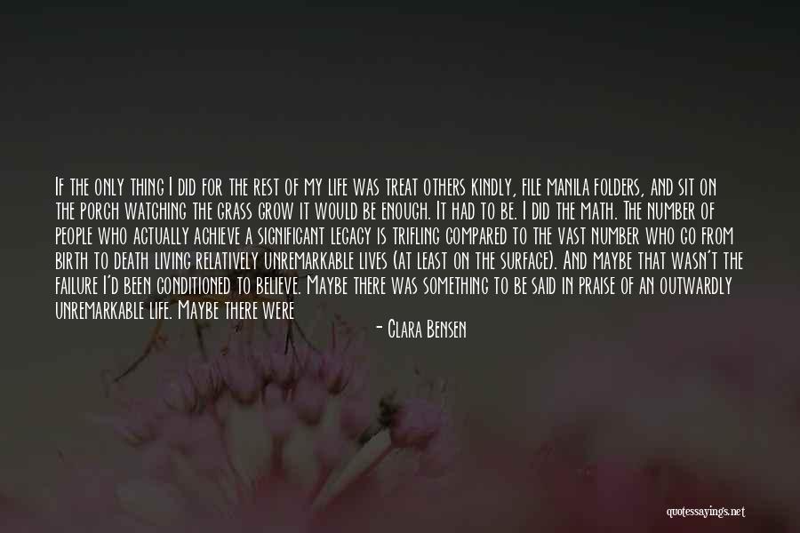 Living With Purpose Quotes By Clara Bensen