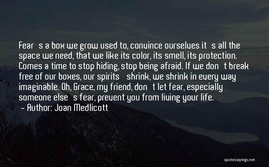 Living Your Life In Fear Quotes By Joan Medlicott