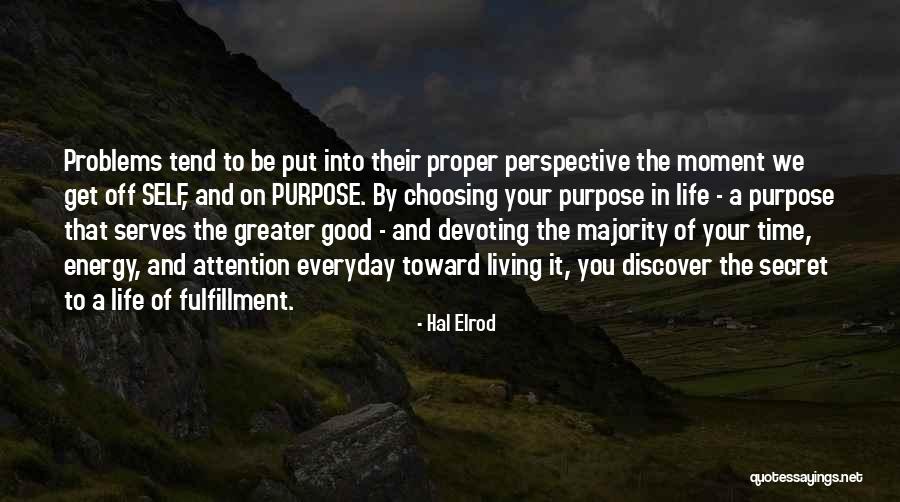 Living Your Purpose Quotes By Hal Elrod