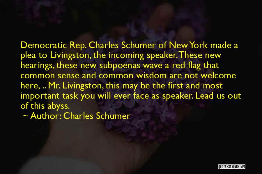 Livingston Quotes By Charles Schumer