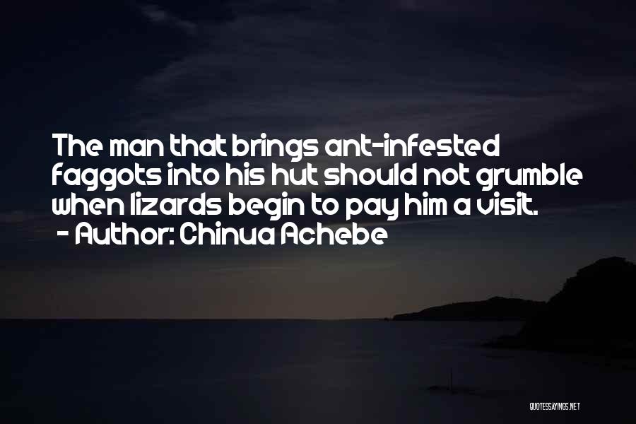 Lizards Quotes By Chinua Achebe