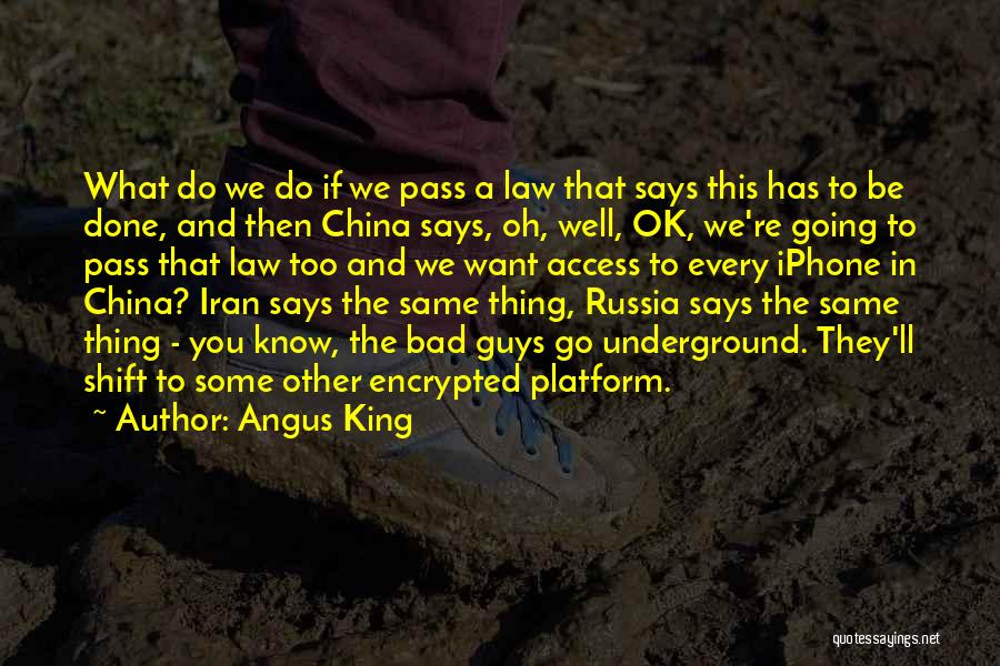 Ll Be Ok Quotes By Angus King