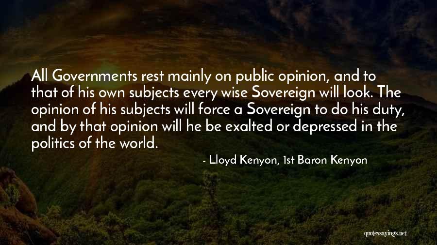 Lloyd Kenyon, 1st Baron Kenyon Quotes 407793