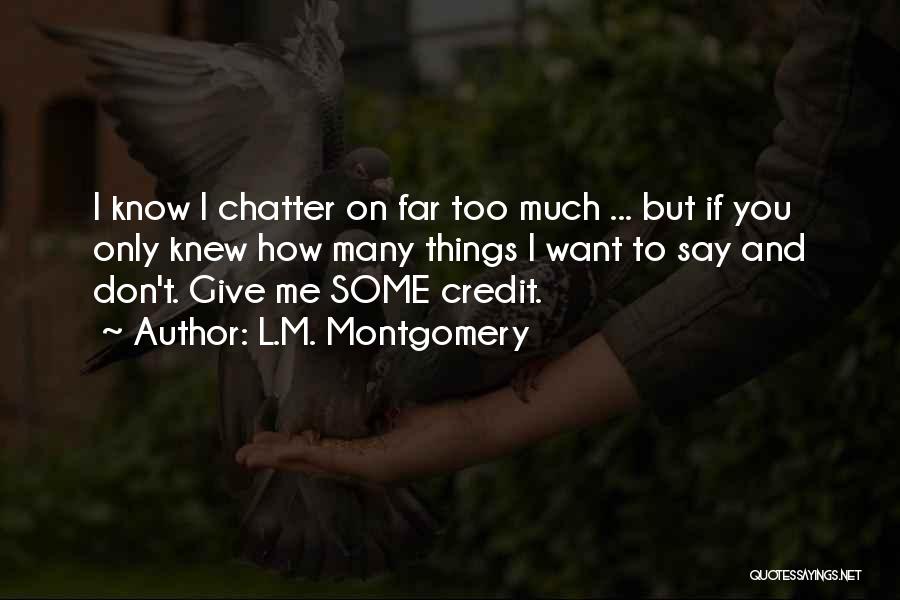 Lm.c Quotes By L.M. Montgomery