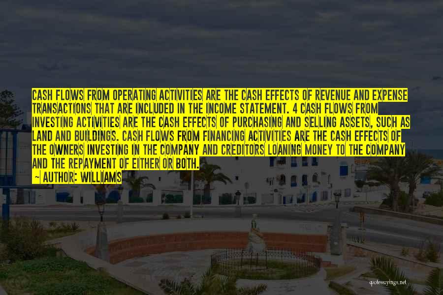 Loaning Money Quotes By Williams