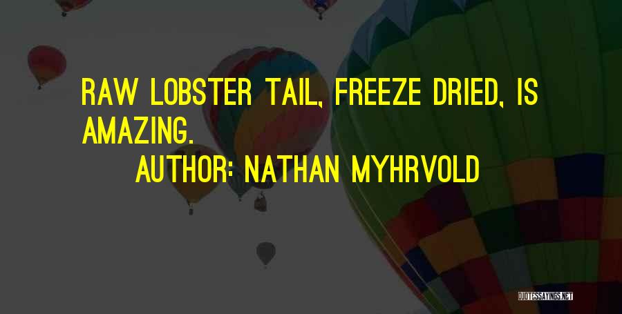 Lobster Quotes By Nathan Myhrvold