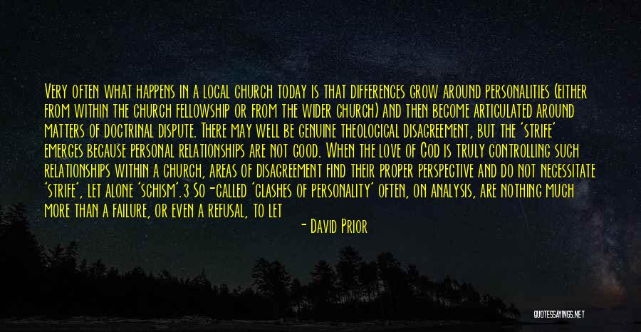 Local Church Quotes By David Prior