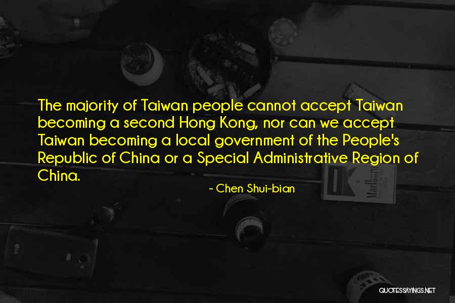 Local Self Government Quotes By Chen Shui-bian