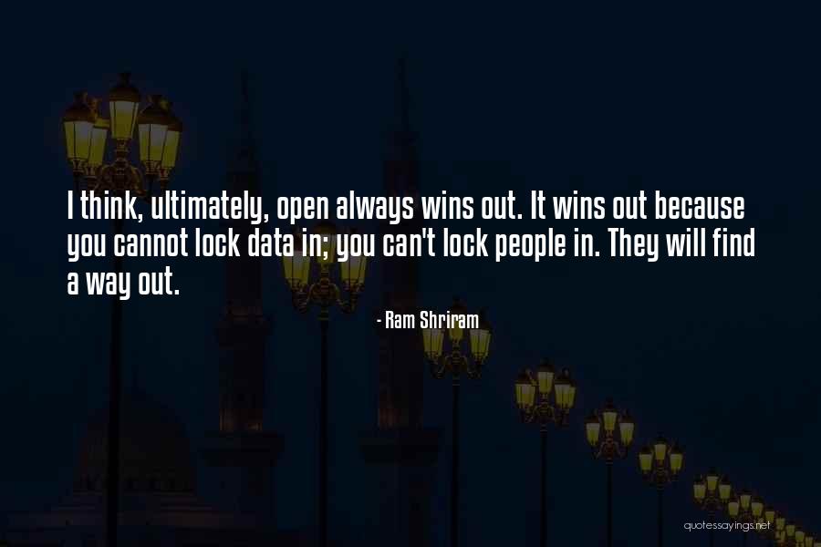 Lock In Quotes By Ram Shriram