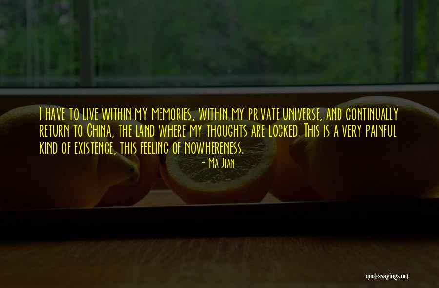 Locked Memories Quotes By Ma Jian Locked Memories Quotes By Ma Jian