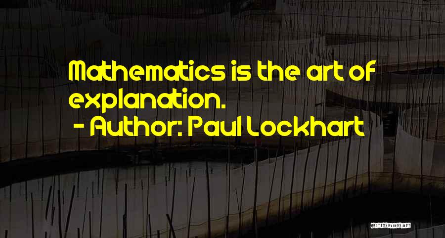 Lockhart Quotes By Paul Lockhart
