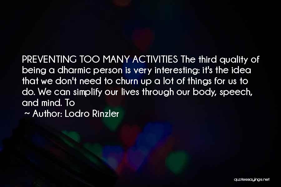 Lodro Rinzler Quotes 1153310