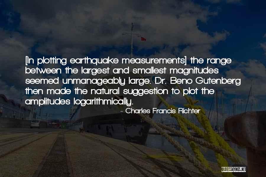 Logarithmically Quotes By Charles Francis Richter Logarithmically Quotes By Charles Francis Richter