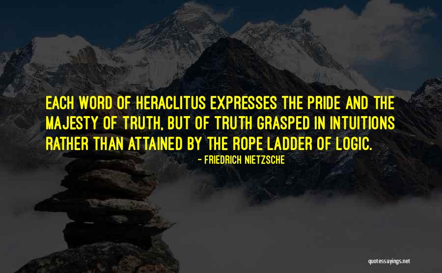 Logic And Intuition Quotes By Friedrich Nietzsche