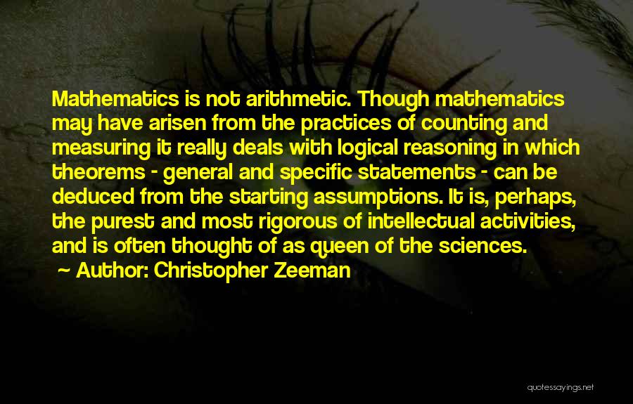 Logic And Math Quotes By Christopher Zeeman