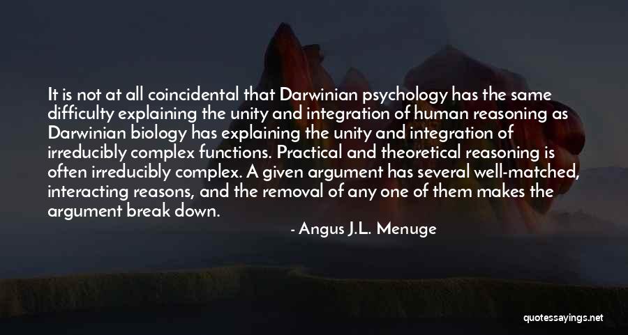 Logic And Reasoning Quotes By Angus J.L. Menuge